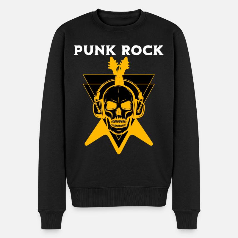 Punk Rock Punks - Männer Premium Bio Pullover - Schwarz