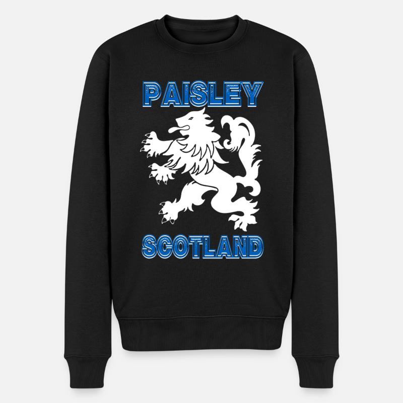 Écosse Paisley - Pull Premium bio Homme - noir