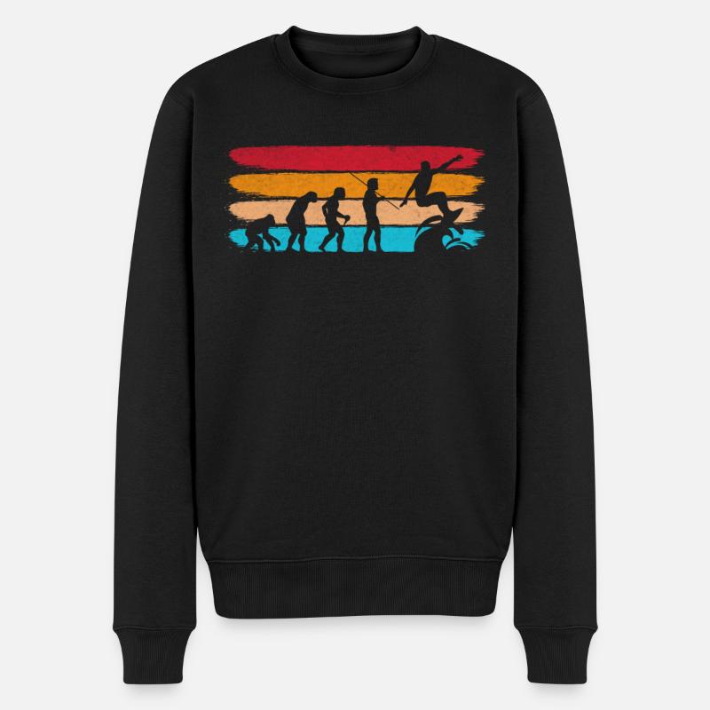 Surf Evolution Surfer Surfer Surfer d’eau - Pull Premium bio Homme - noir