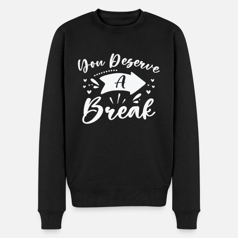 Serenity Staff Relax Inspirant - Pull Premium bio Homme - noir