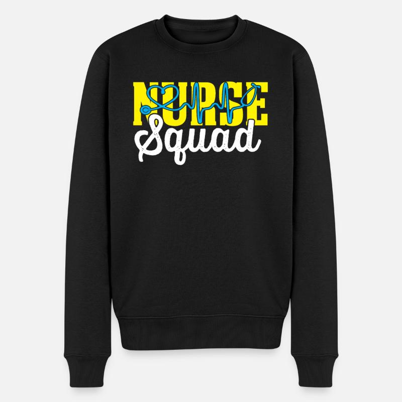 Schwesternschaft - Männer Premium Bio Pullover - Schwarz