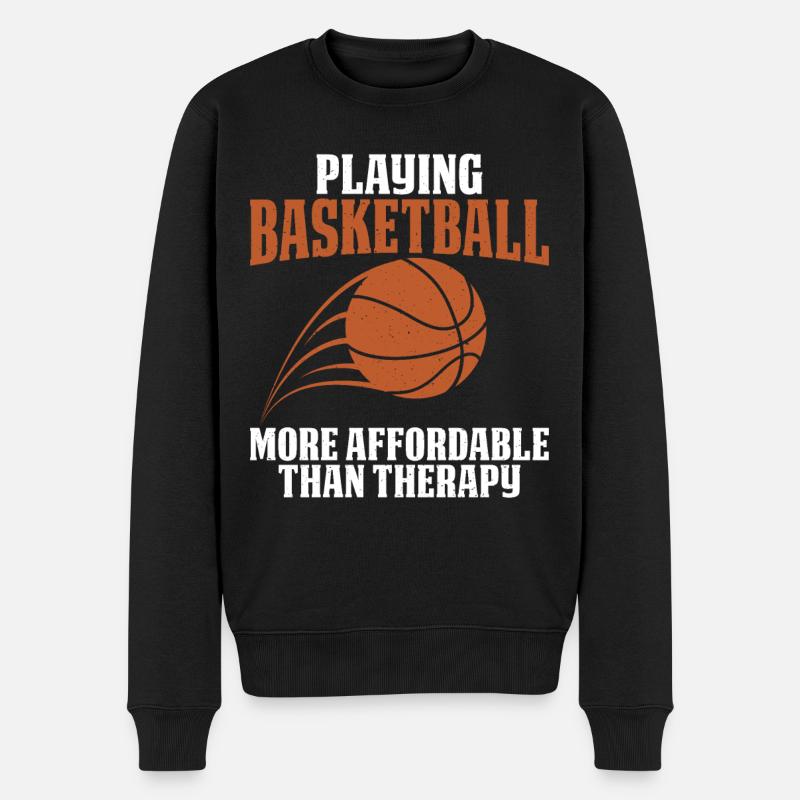 Jouer au basketball, c’est - Pull Premium bio Homme - noir