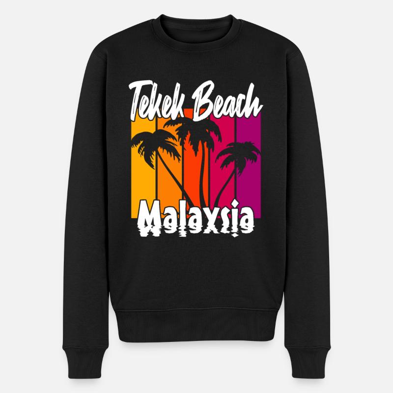 Telek Beach Malaisie - Pull Premium bio Homme - noir