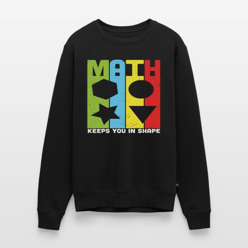 Math Keeps You In Shape Math Quotes Men's Premium Organic Jumper