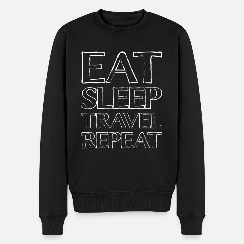 Manger Sleep Voyage - Pull Premium bio Homme - noir