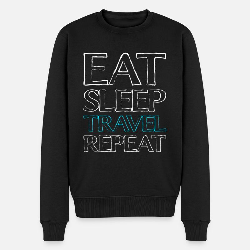 Manger Sleep Voyage - Pull Premium bio Homme - noir