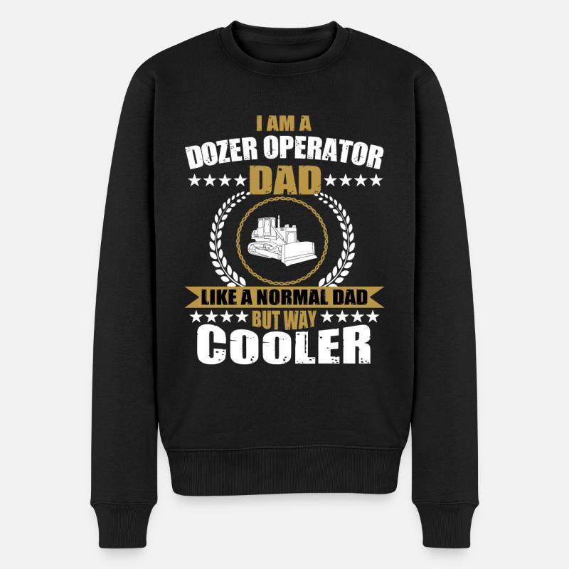 Bulldozer Papa - Pull Premium bio Homme - noir