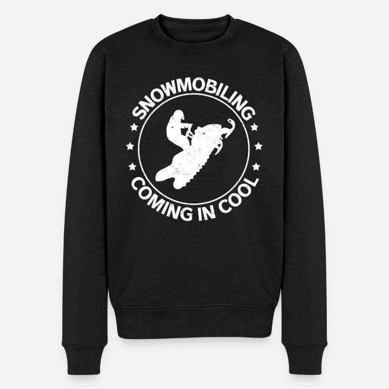 Snowmobile Snowmobiler Snowmobile Gift - Men's Premium Organic Jumper - black