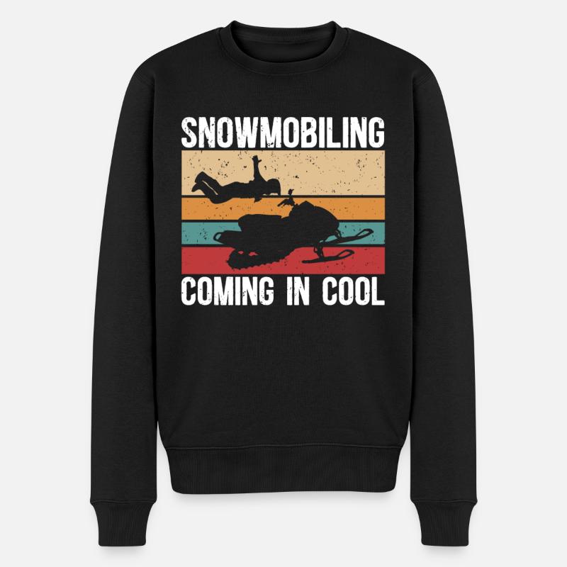 Snowmobile Snowmobile Gift - Men's Premium Organic Jumper - black