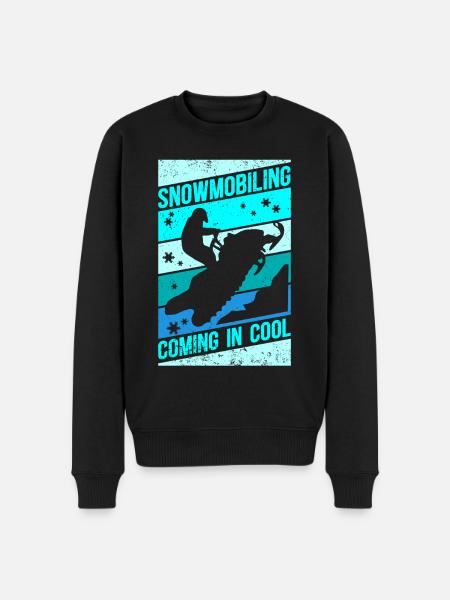 Snowmobile Snowmobile Snowmobile Gift - Men's Premium Organic Jumper - black