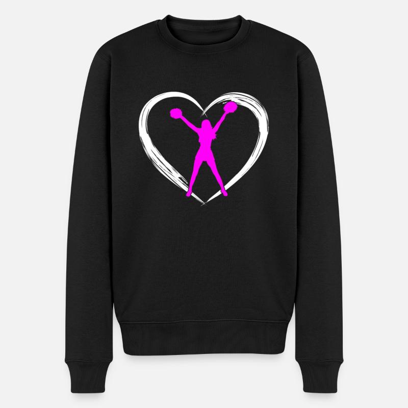 cheerleading amour - Pull Premium bio Homme - noir