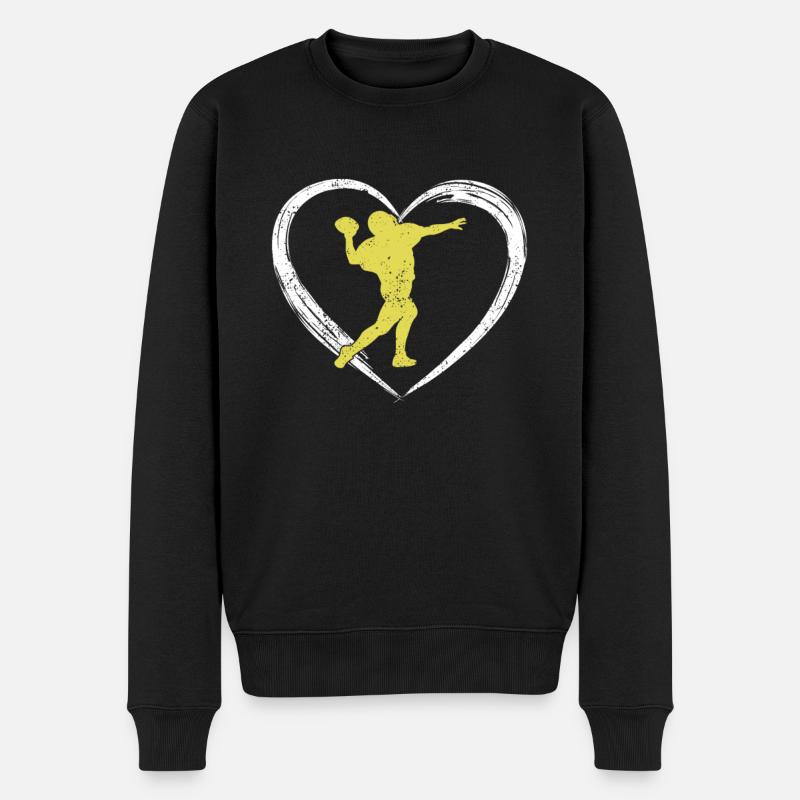 L’amour du rugby - Pull Premium bio Homme - noir