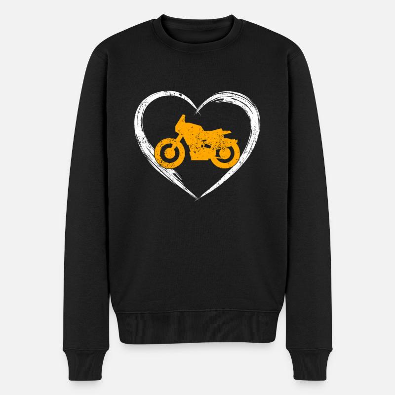 Amour de la moto - Pull Premium bio Homme - noir