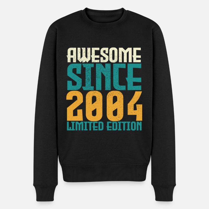 Awesome seit 2004 limitierte Auflage. - Männer Premium Bio Pullover - Schwarz