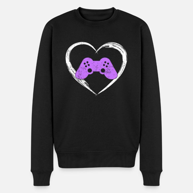 l’amour du jeu - Pull Premium bio Homme - noir
