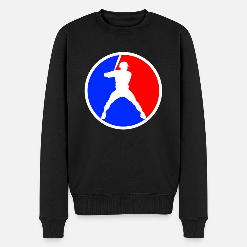 Baseball Logo - Pull Premium bio Homme - noir