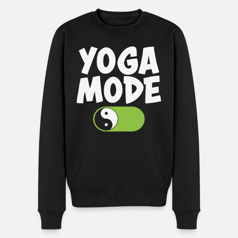 Yoga Mode Yoga Citations - Pull Premium bio Homme - noir