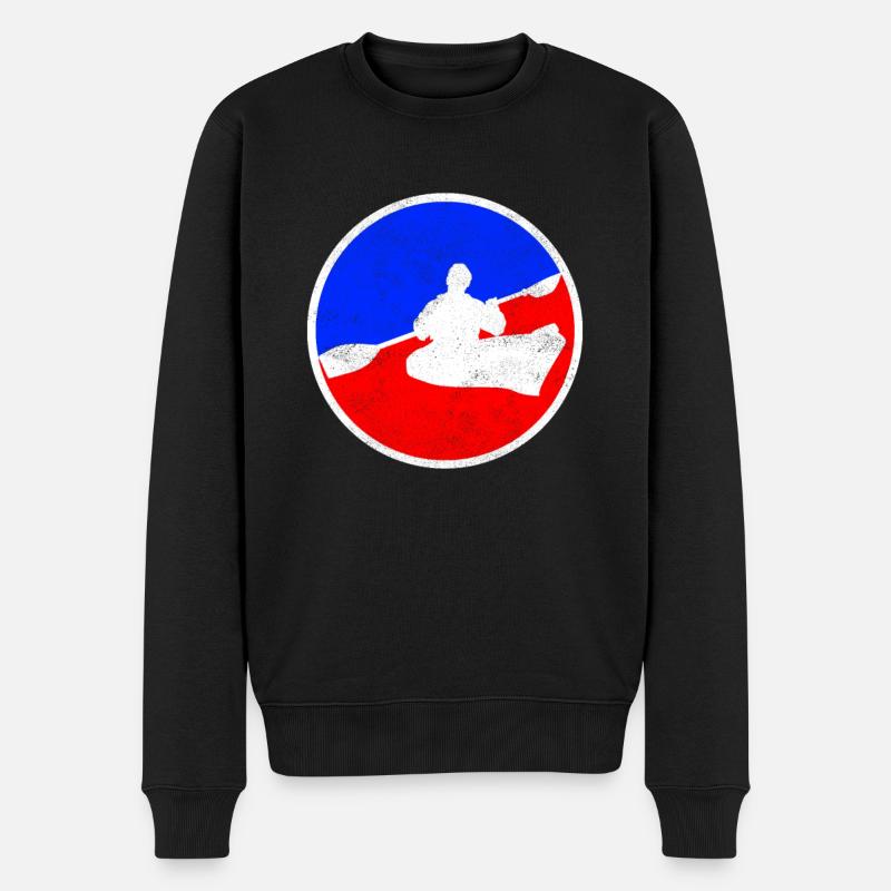 Kanusport Logo - Männer Premium Bio Pullover - Schwarz