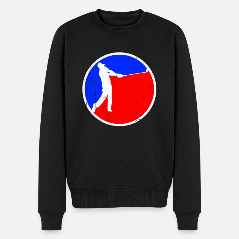 Golf Logo - Männer Premium Bio Pullover - Schwarz