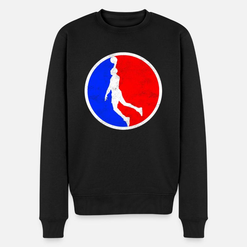 Logo du basket-ball - Pull Premium bio Homme - noir