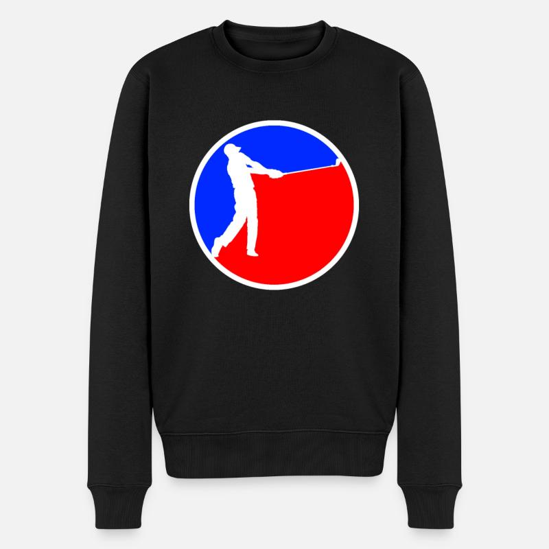 Golf Logo - Männer Premium Bio Pullover - Schwarz