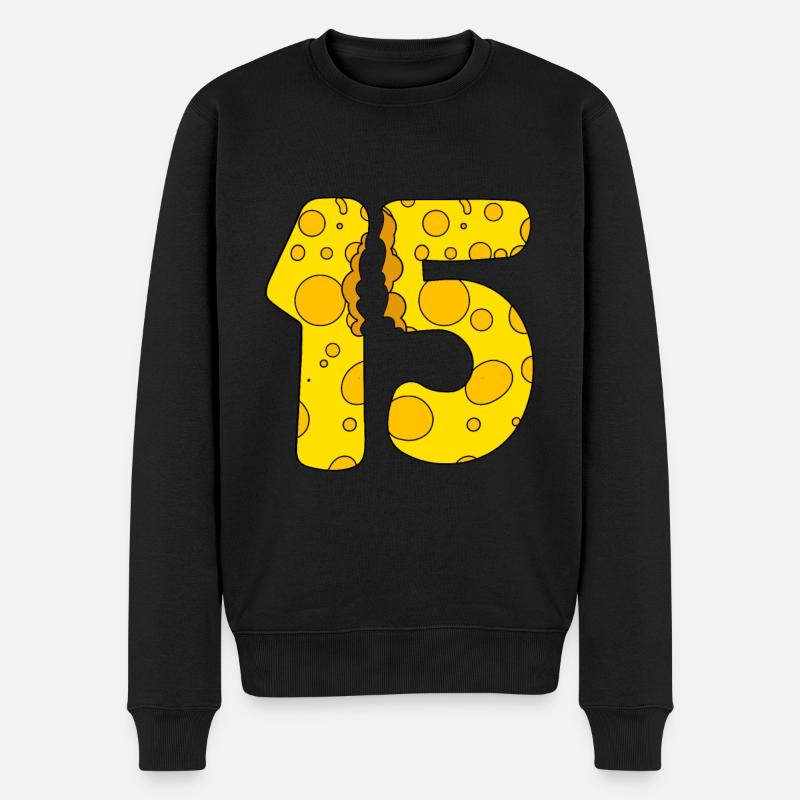 Fromage 15 ans - Cadeau 15e anniversaire - Pull Premium bio Homme - noir