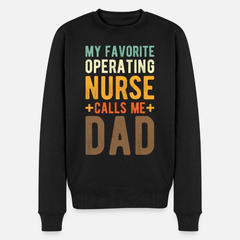 Infirmière en chirurgie - Pull Premium bio Homme - noir