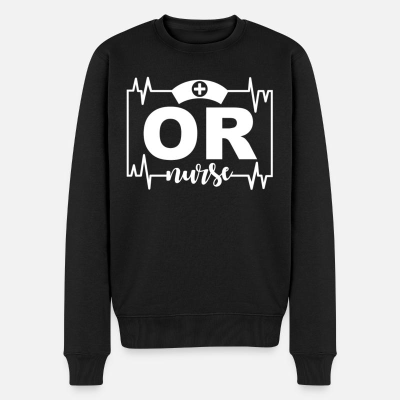 Infirmière en chirurgie - Pull Premium bio Homme - noir