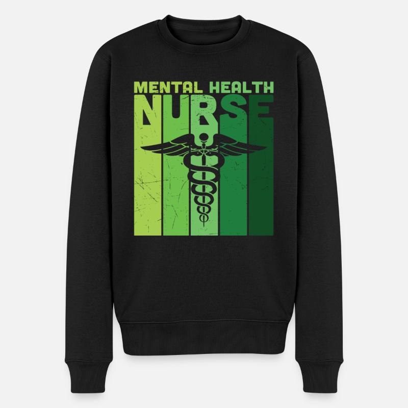 Infirmière en santé mentale - Pull Premium bio Homme - noir