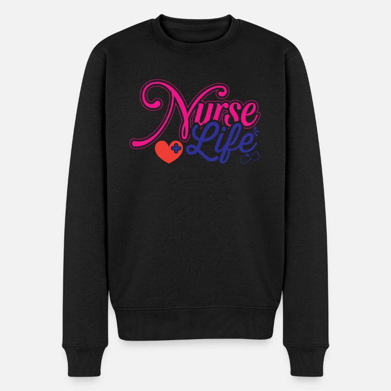 Santé et infirmière - Pull Premium bio Homme - noir
