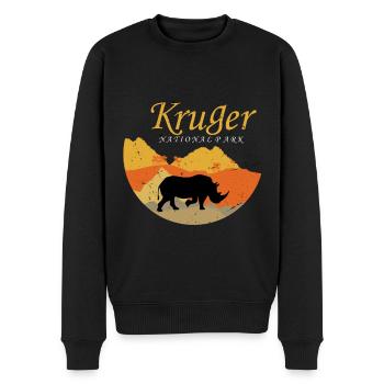Rhino Africa Parc National Kruger Safari Big Five S - Pull Premium bio Homme - noir - Devant - Nico (187cm)