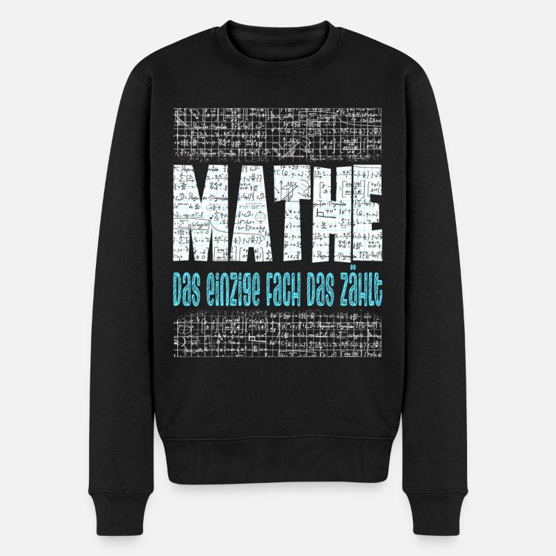 Mathe Mathematiklehrer Mathematikstudent - Männer Premium Bio Pullover - Schwarz