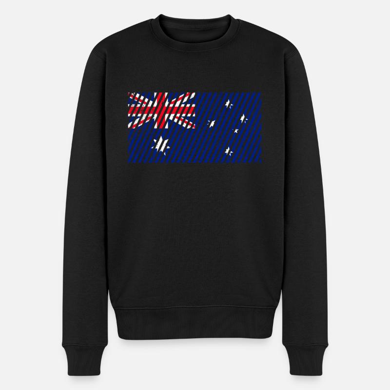 Drapeau australien - Pull Premium bio Homme - noir