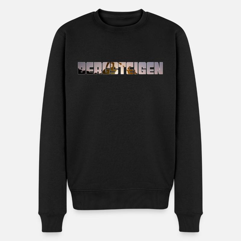 bergsteigen - Männer Premium Bio Pullover - Schwarz