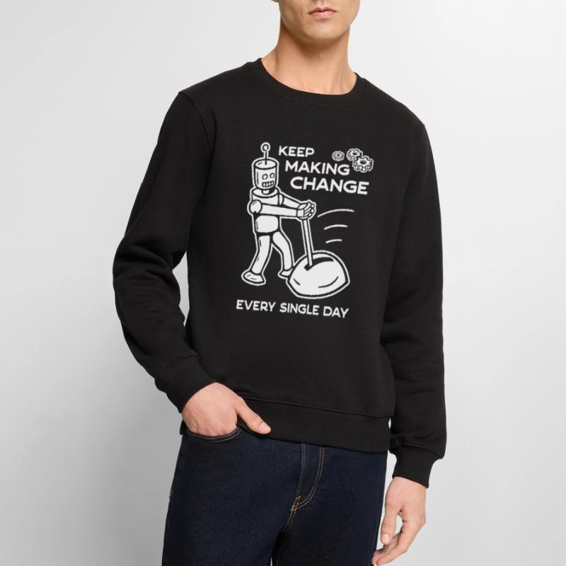 Keep Making Change Every Single Day - 2 Men's Premium Organic Jumper