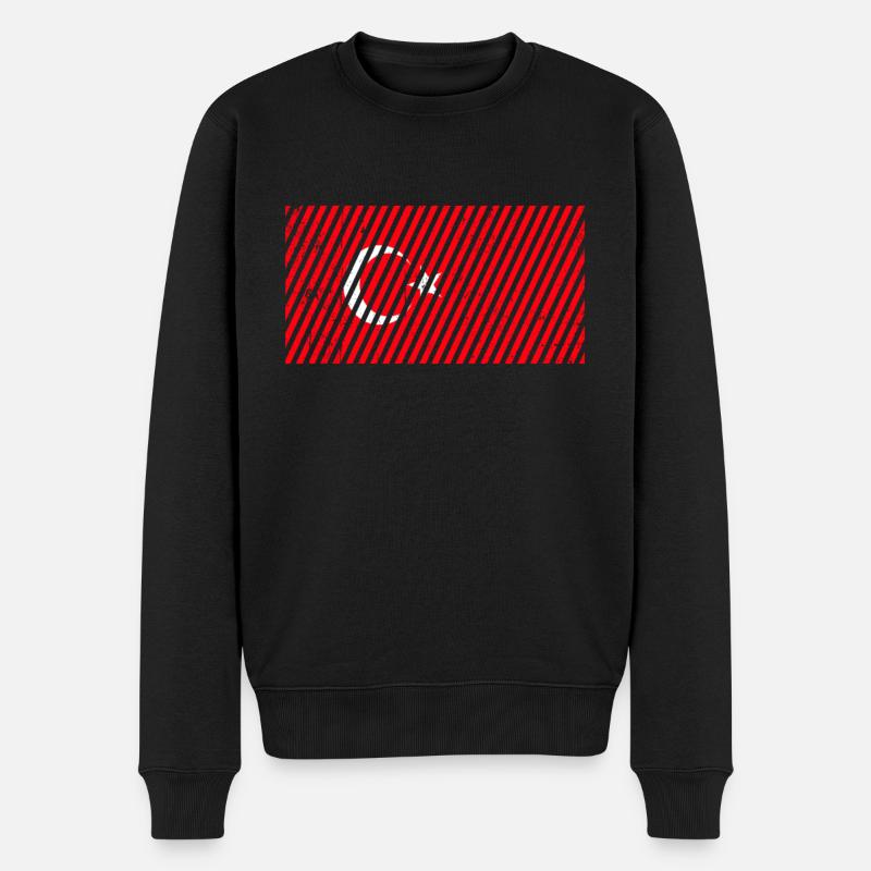 Drapeau de la Turquie - Pull Premium bio Homme - noir