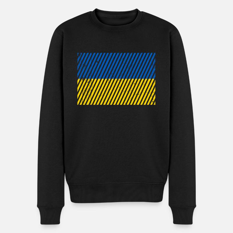 Drapeau de l’Ukraine - Pull Premium bio Homme - noir
