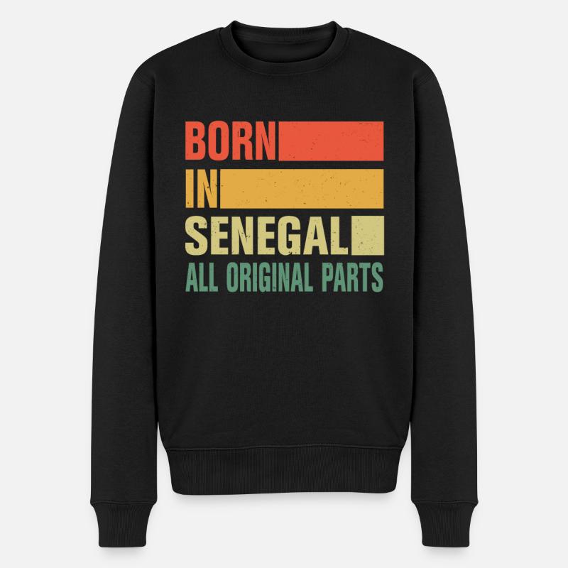 Né au Sénégal - Pull Premium bio Homme - noir