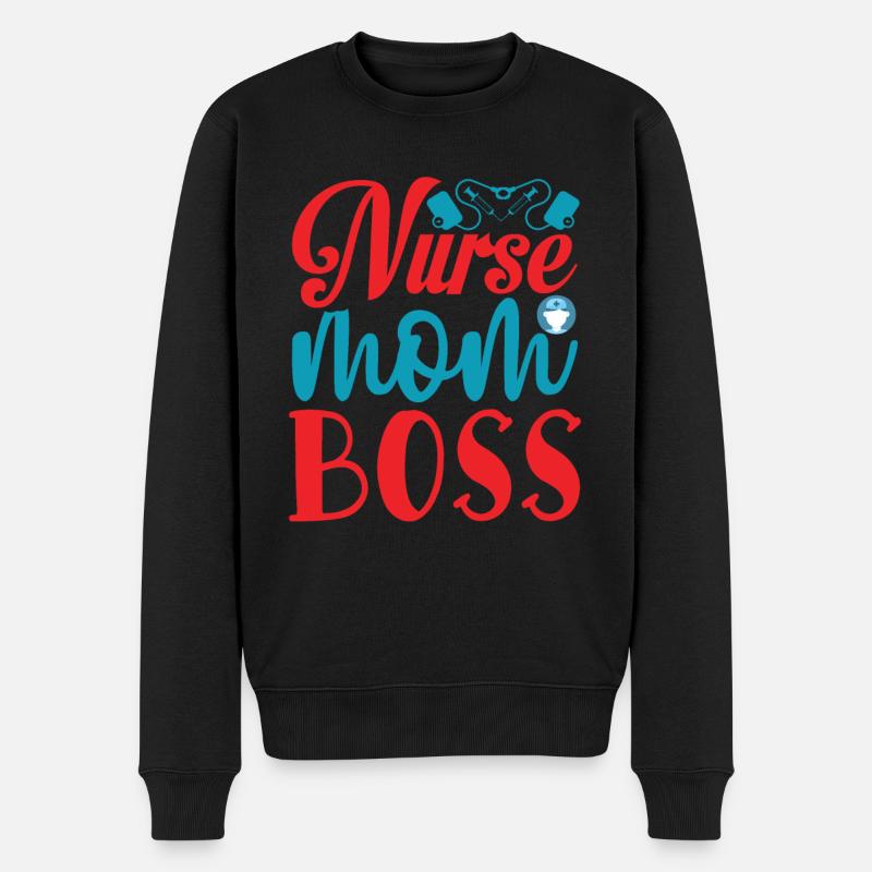 Krankenschwester Krankenhaus Not - Männer Premium Bio Pullover - Schwarz