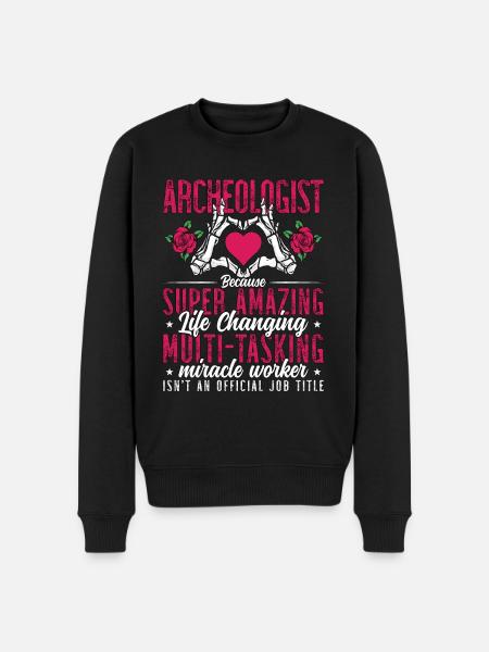 Archaeology Archaeologist Bec Fossil Archaeologist - Men's Premium Organic Jumper - black