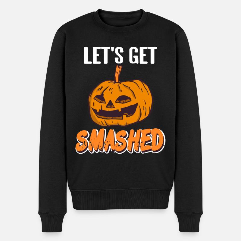Citrouille d’Halloween - Laissez-vous écraser - Pull Premium bio Homme - noir