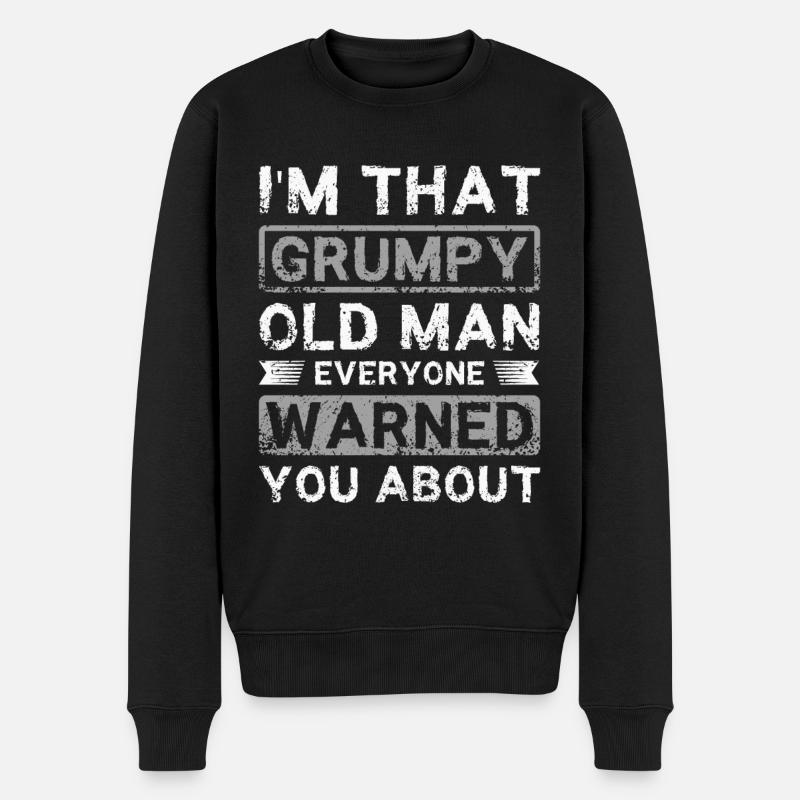 I'm that grumpy old man - Men's Premium Organic Jumper - black