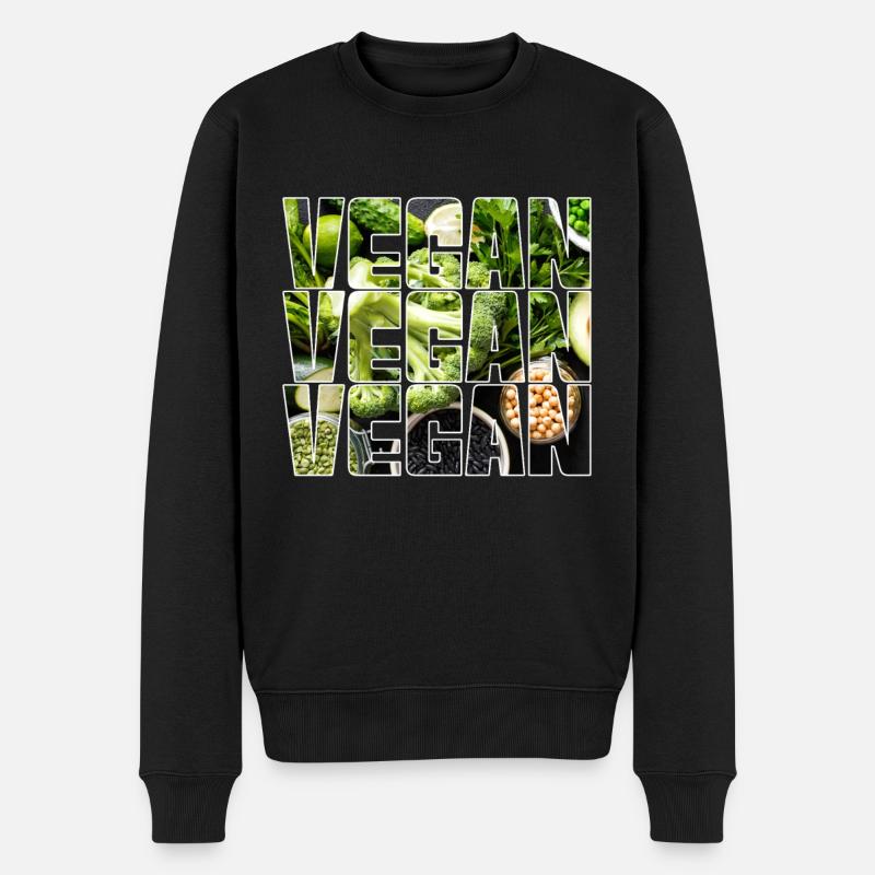 Végétalien - Pull Premium bio Homme - noir