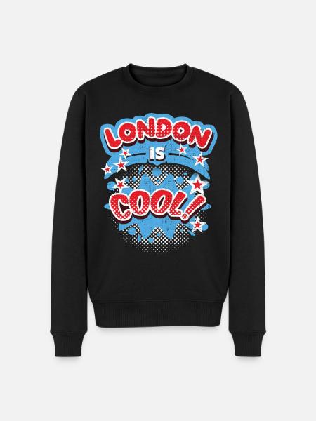 Londres Angleterre, Royaume-Uni Dire Londres-cool - Pull Premium bio Homme - noir