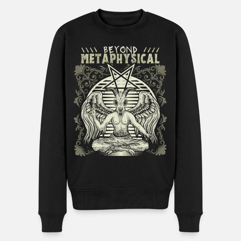 Baphomet, occultisme, divinité, pentagramme - Pull Premium bio Homme - noir