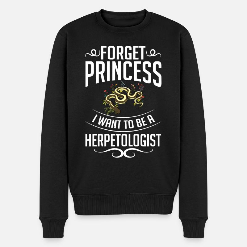 Herpétologie Reptiles Herpétologiste Lézards - Pull Premium bio Homme - noir