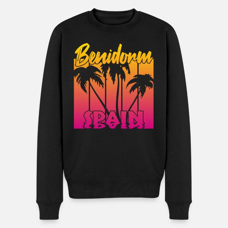 Benidorm Espagne - Pull Premium bio Homme - noir