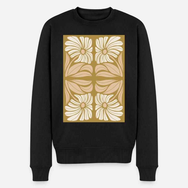 Jugendstil, Arts & Crafts, Aesthetic, Vintage-1900 - Männer Premium Bio Pullover - Schwarz