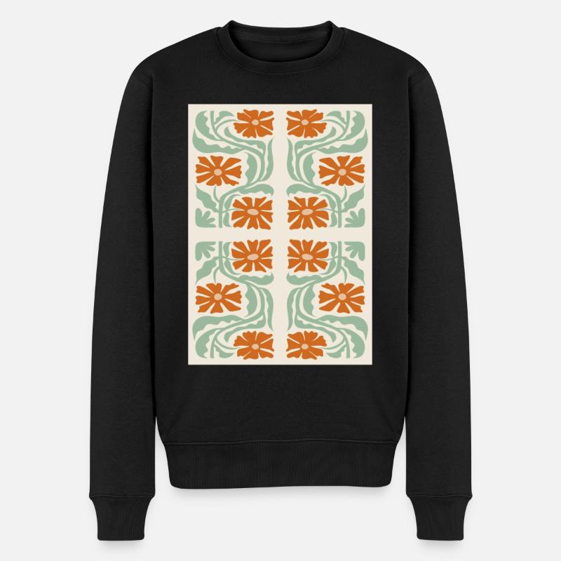 Jugendstil, Arts & Crafts, Aesthetic, Vintage-1900 - Männer Premium Bio Pullover - Schwarz