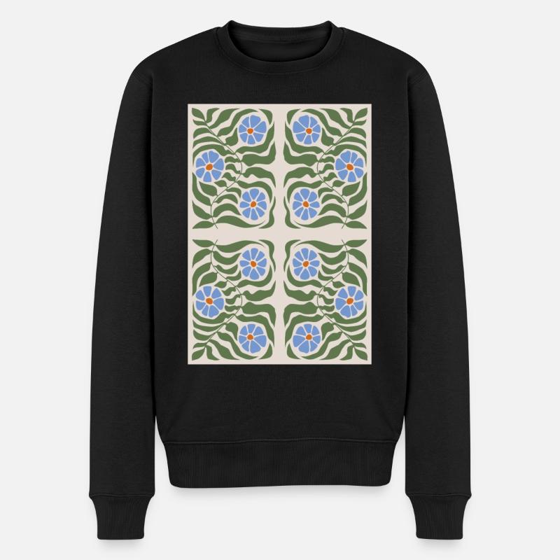 Jugendstil, Arts & Crafts, Aesthetic, Vintage-1900 - Männer Premium Bio Pullover - Schwarz